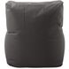 Seascape Charcoal Outdoor Pouf Chair Cover