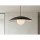 Olivia 1 Light 15.75 inch Matte Black Pendant Ceiling Light