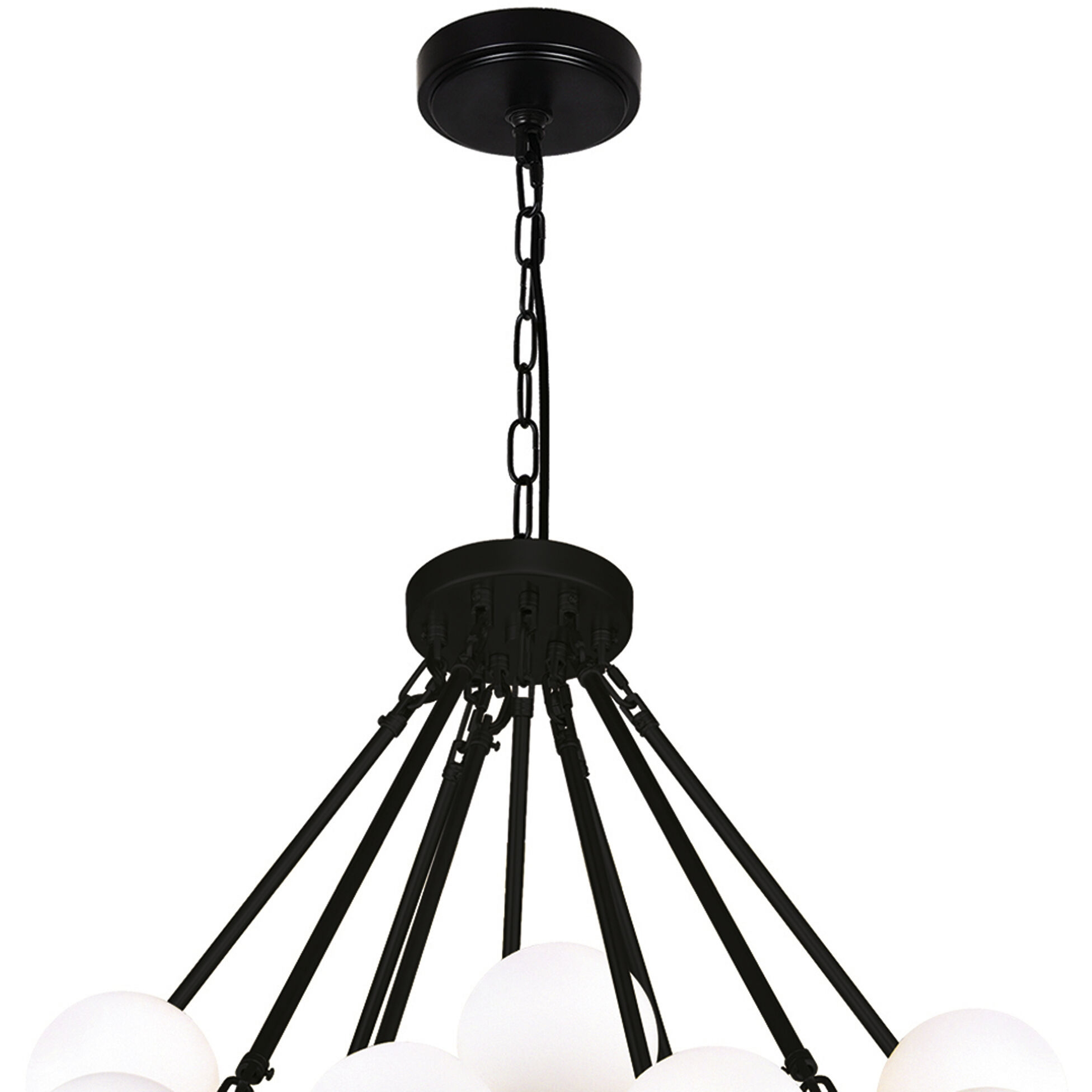 Arya 70 Light 39 inch Black Chandelier Ceiling Light