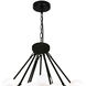 Arya LED 39 inch Black Chandelier Ceiling Light