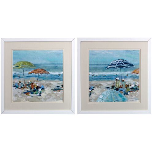 Waterside Collection Blue Framed Art