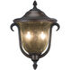 Santa Barbara Outdoor 2 Light 13 inch Burnished Bronze Wall Sconce Wall Light