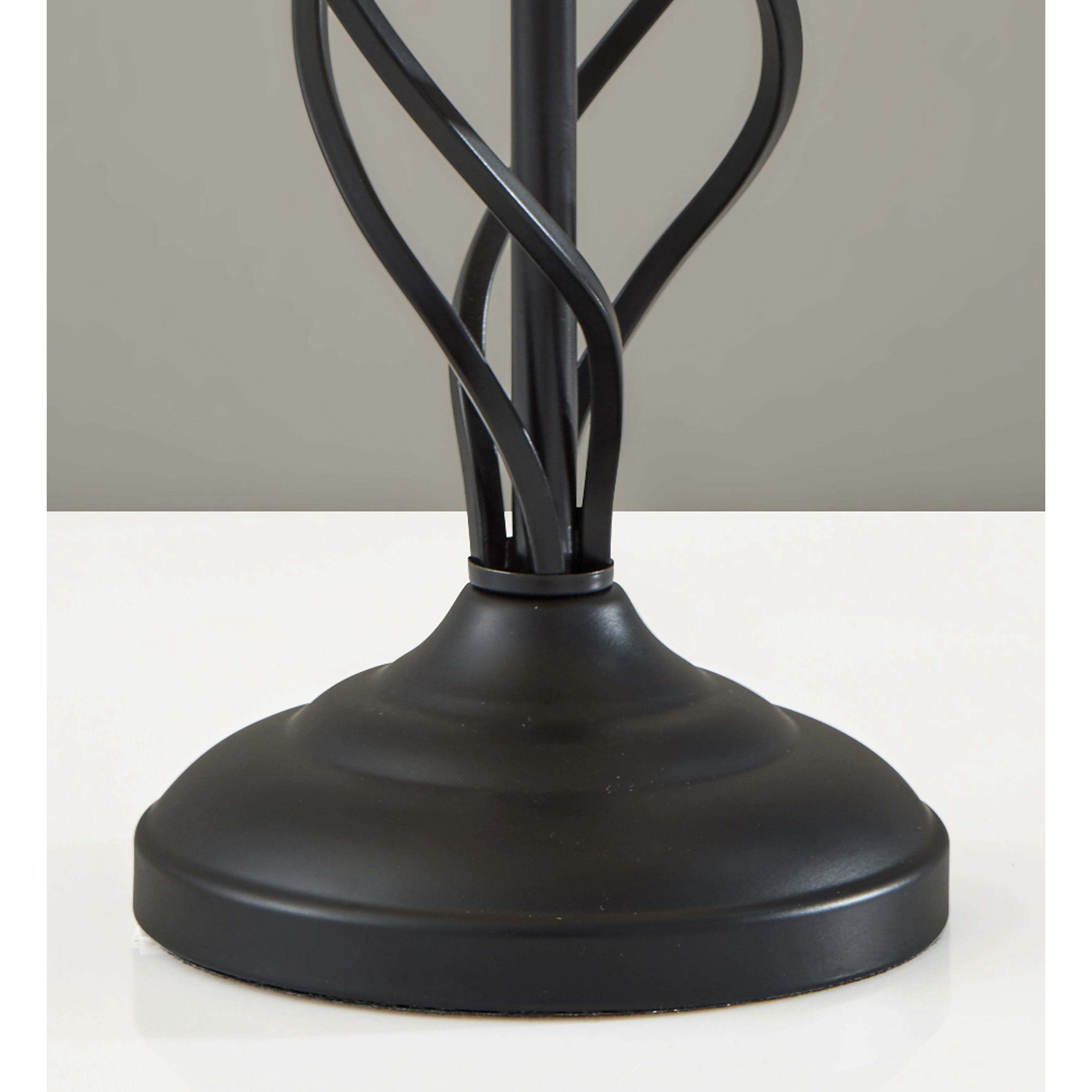 Darcy 26 inch 60.00 watt Black Metal Table Lamp Portable Light, Simplee Adesso