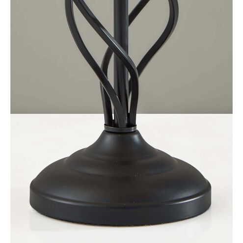 Darcy 26 inch 60.00 watt Black Metal Table Lamp Portable Light, Simplee Adesso