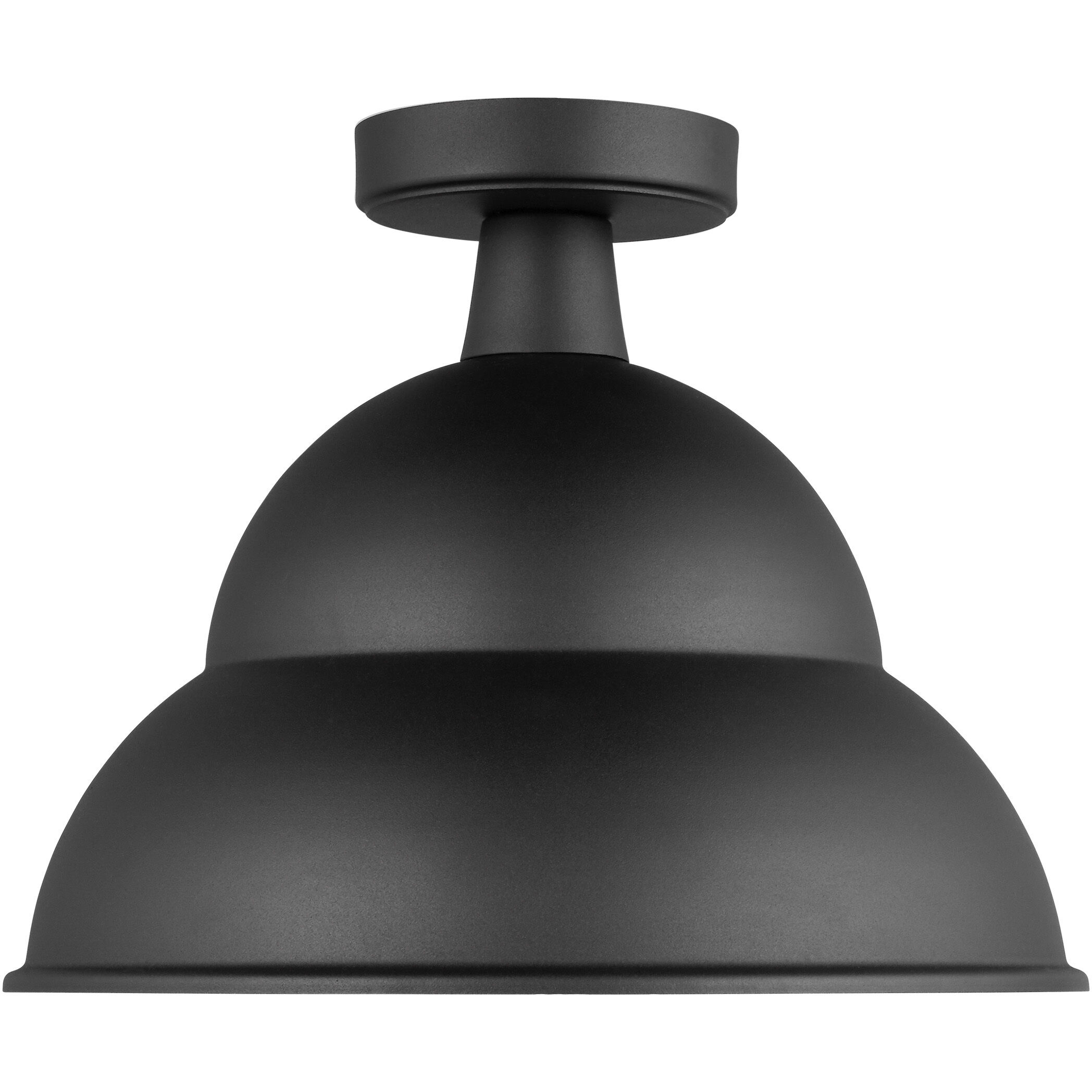 Semi flush barn light outlet