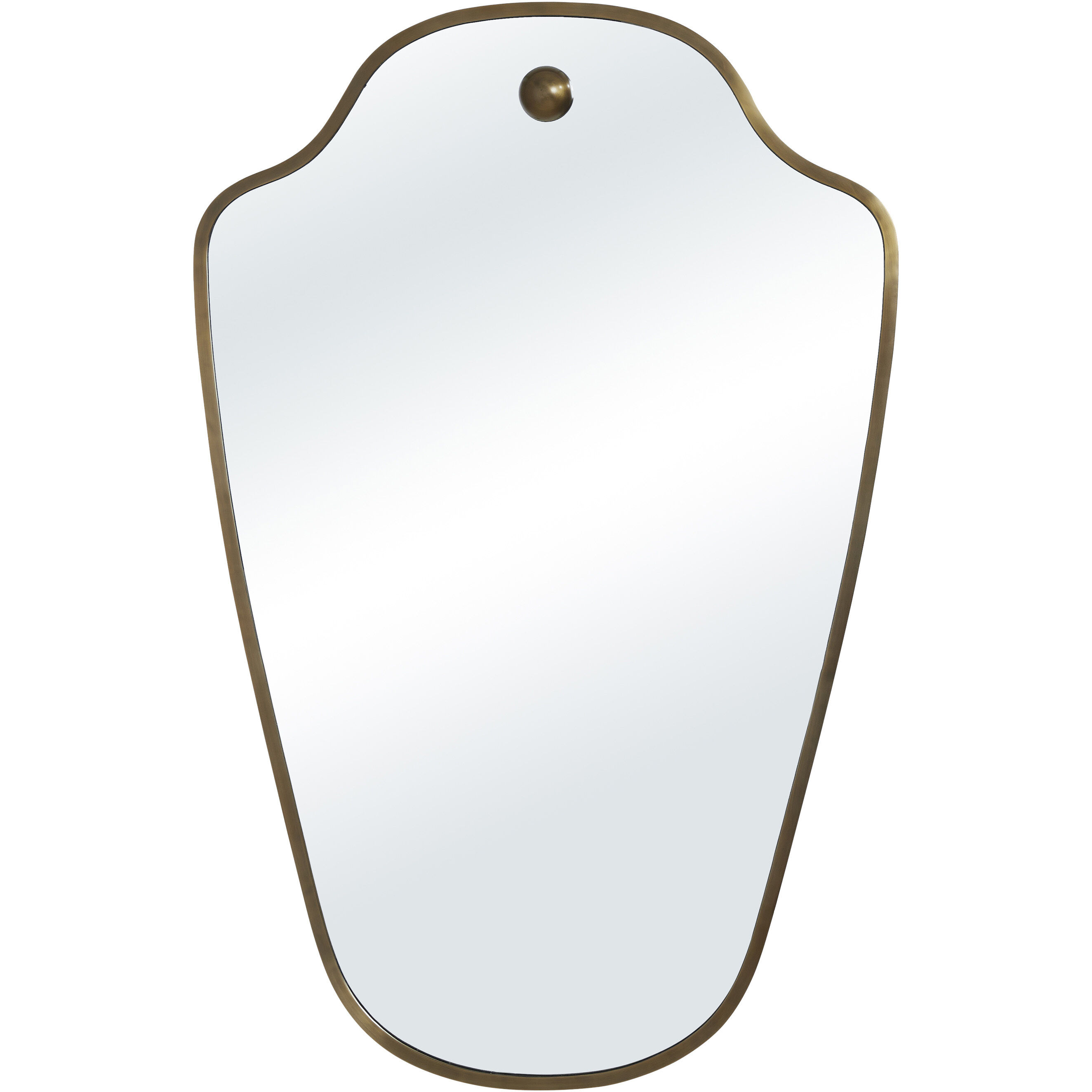 Elodie 40 X 25.75 inch Dark Antique Brushed Brass Wall Mirror