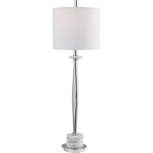 Magnus 36 inch 150 watt Chrome Buffet Lamp Portable Light