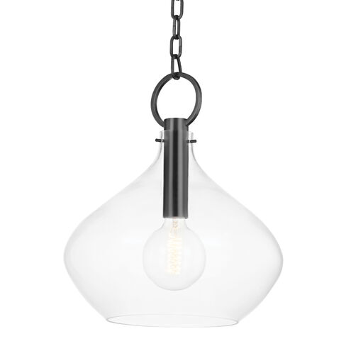 Lina 1 Light 16.75 inch Old Bronze Pendant Ceiling Light, Bell/Urn