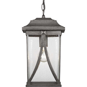 Abbott 1 Light 8 inch Antique Pewter Outdoor Hanging Lantern