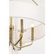 Barcelona 6 Light 28 inch Brass Kisser Pendant Ceiling Light