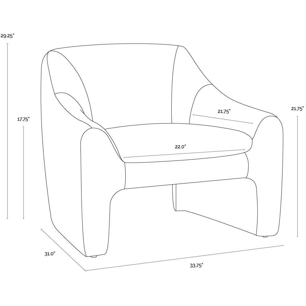 Nevaeh Danny Amber Lounge Chair