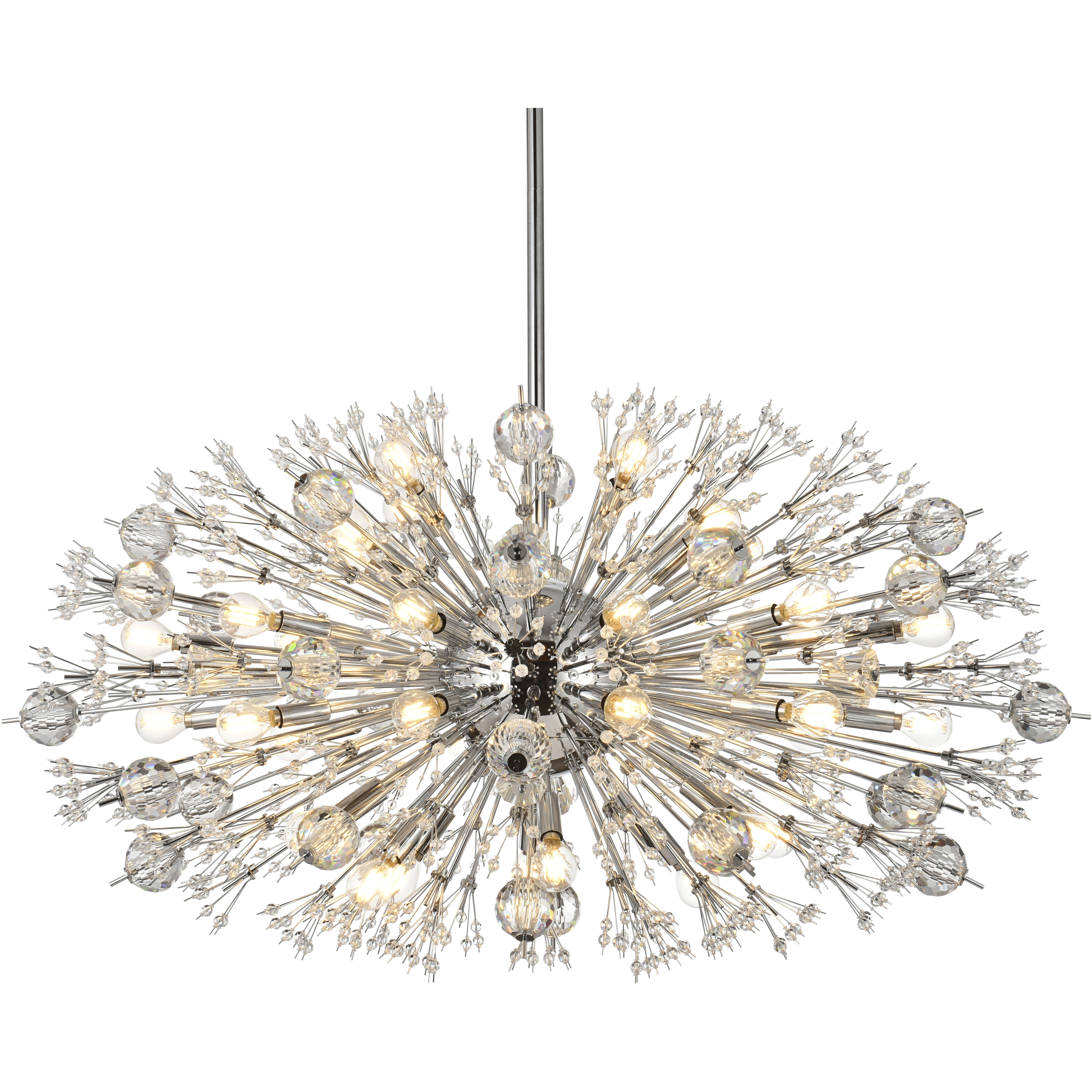 Vera 38 Light 42 inch Chrome Pendant Ceiling Light