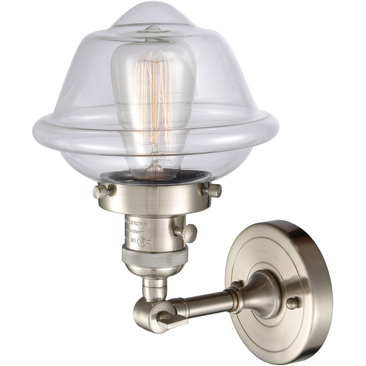 Franklin Restoration Small Oxford LED 7.5 inch Brushed Satin Nickel Sconce Wall Light, Franklin Restoration