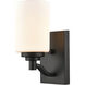 Durham Indoor Wall Sconce Wall Light in Matte Black