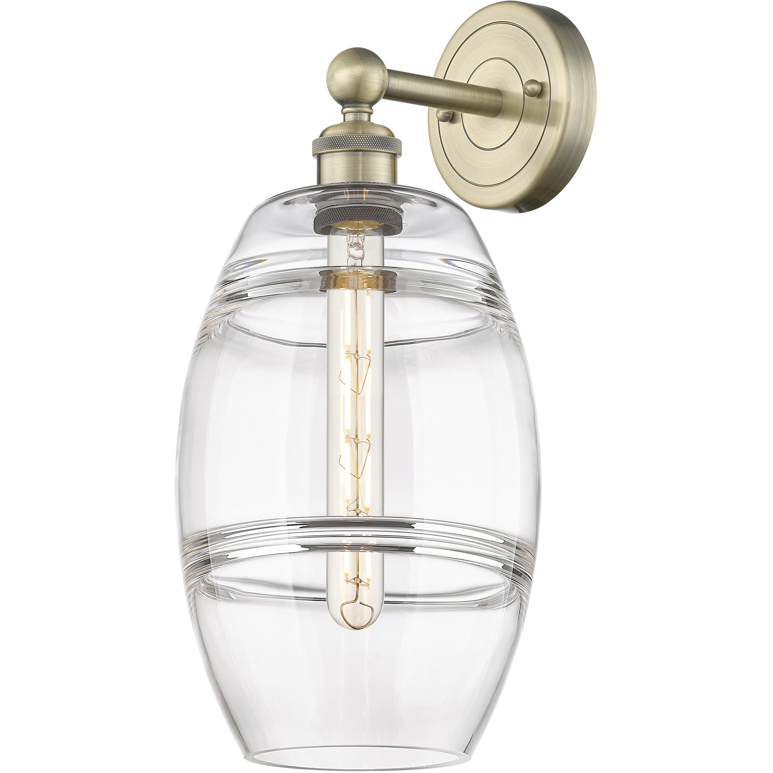 Edison Vaz 1 Light 8 inch Antique Brass Sconce Wall Light