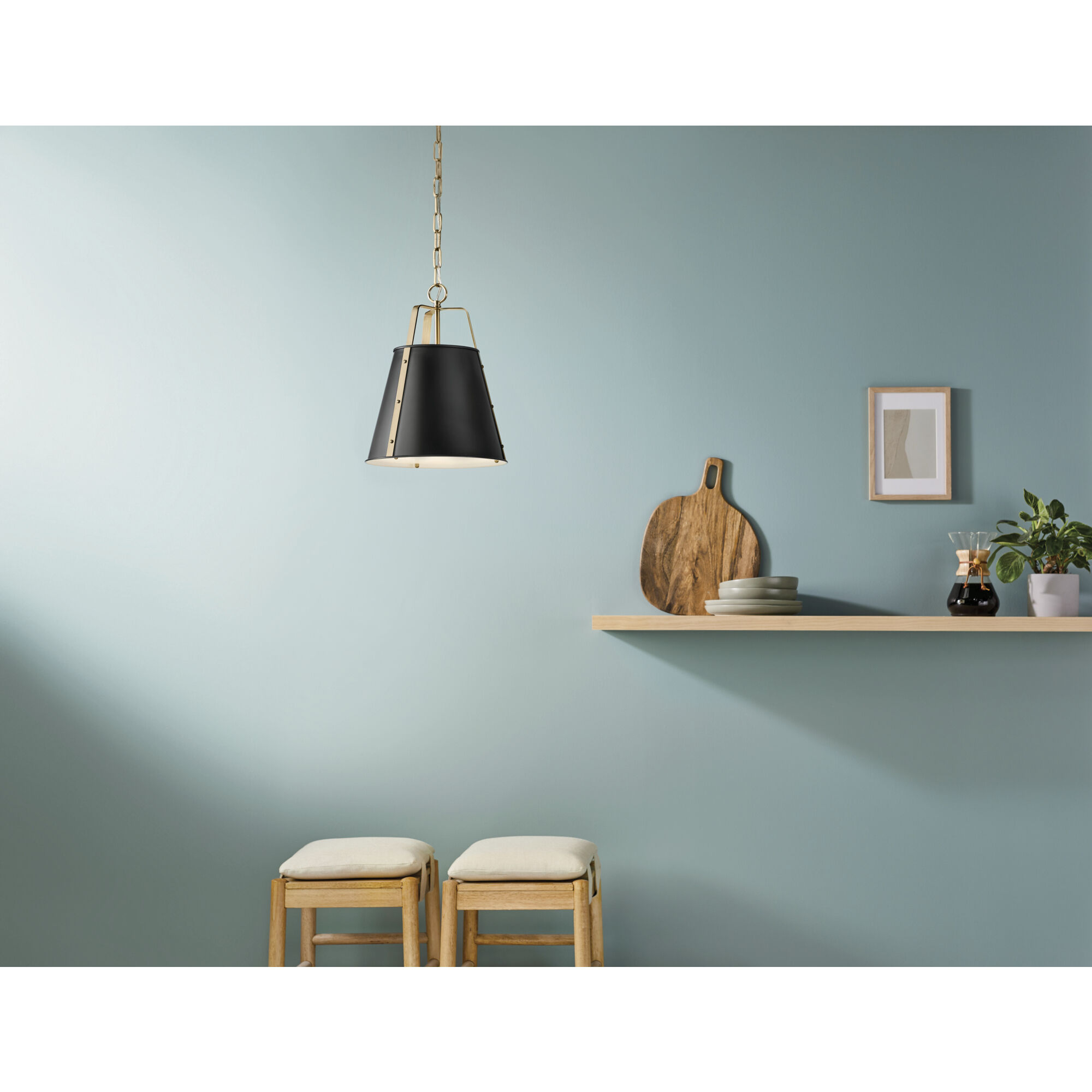 Etcher 1 Light Black Pendant Ceiling Light