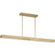 Avroko Maybeck Linear Chandelier Ceiling Light in Hand Rubbed Antique Brass