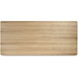 Round Off 88 X 39 inch Natural Dining Table, Small