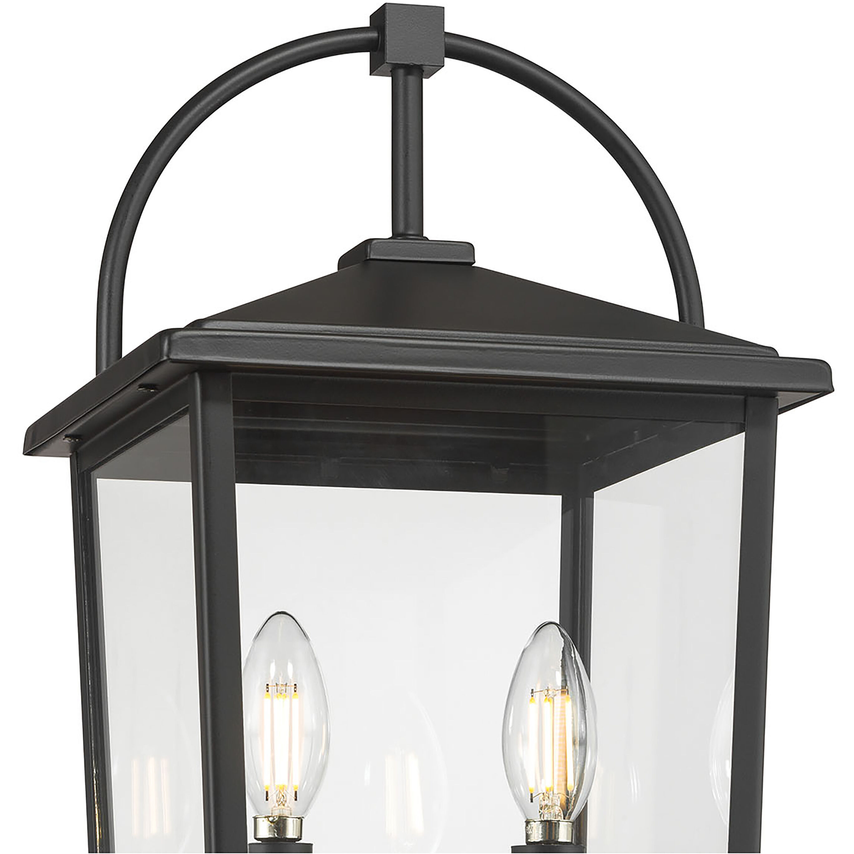 Strathden 2 Light 19.75 inch Powder Coated Black Outdoor Post Lantern