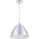 Kenneth 1 Light 13.5 inch Burnished Nickel Pendant Ceiling Light