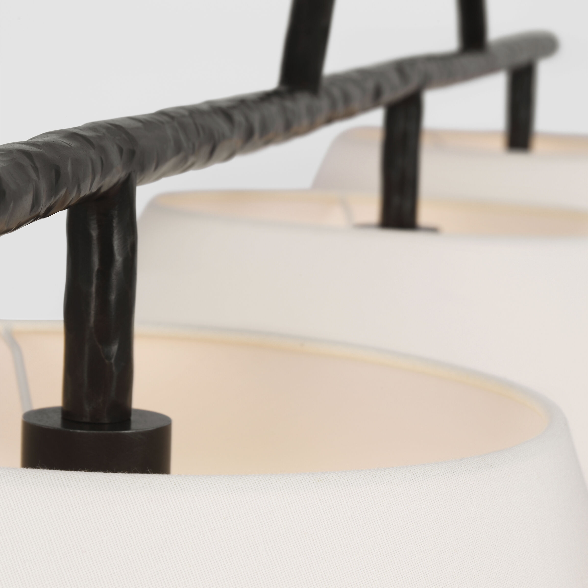 Suzanne Kasler Collette LED 70 inch Aged Iron Linear Chandelier Ceiling Light