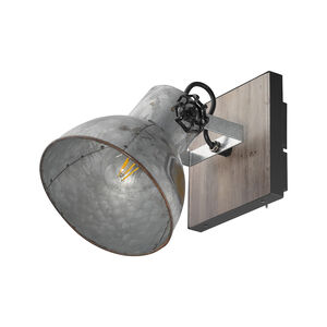 Barnstaple 1 Light 11.75 inch Distressed Zinc and Black Wall Sconce Wall Light