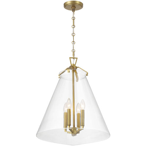 Voss 4 Light 18 inch Luxe Gold Pendant Ceiling Light
