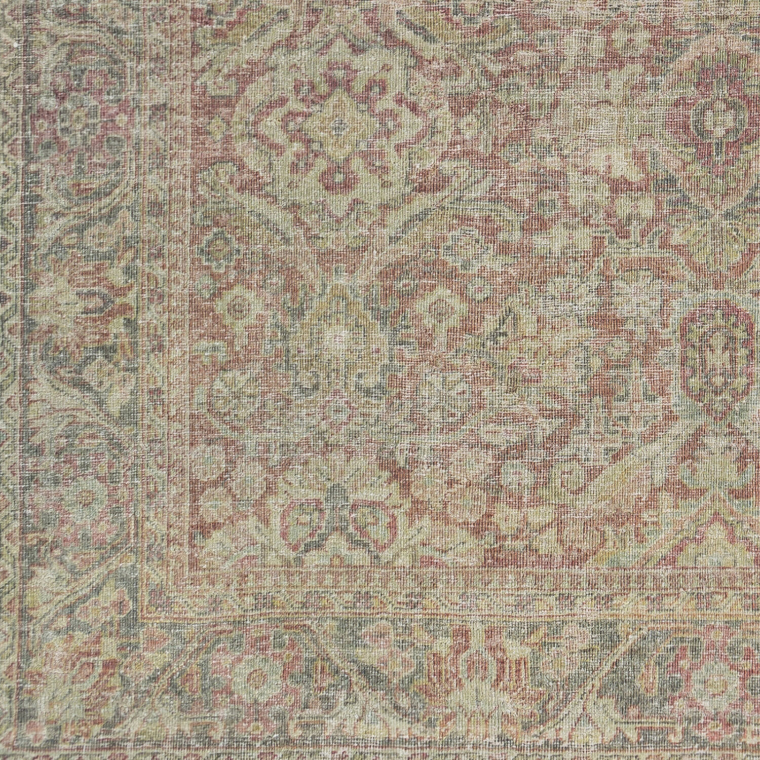 Unique 138 X 102 inch Dark Blue/Dark Brown/Wheat/Light Olive Handmade Rug in 9 x 12, Rectangle