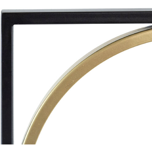 Catherine 47 X 12 inch Black and Gold Wall Mirror