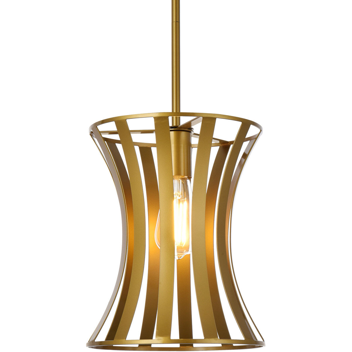 Lily 1 Light 10 inch Brass Pendant Ceiling Light