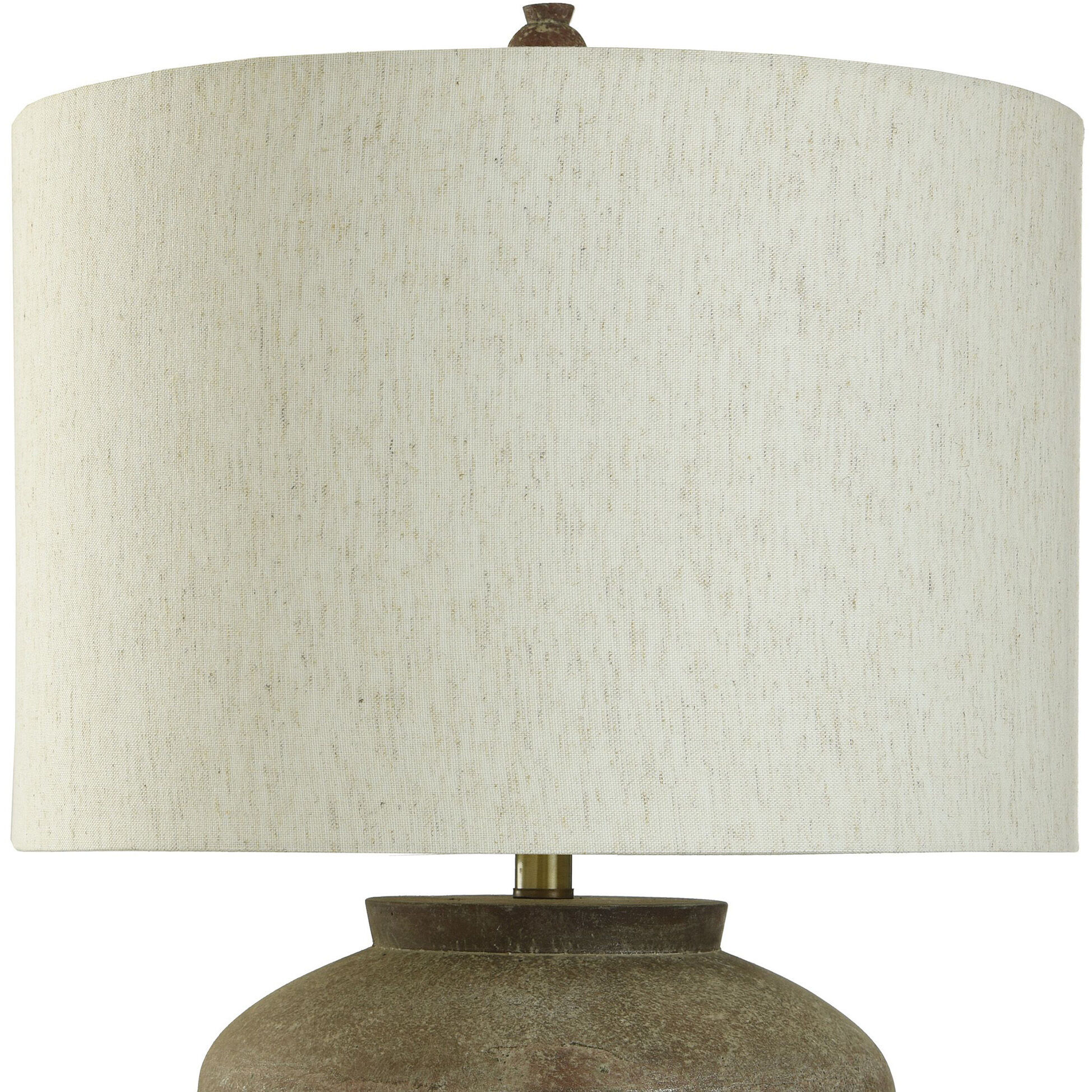 Cameron 31 inch 150 watt Aged Brown and Heathered Oatmeal Table Lamp Portable Light