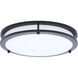 Glamour LED 12.99 inch Black Flush Mount Ceiling Light