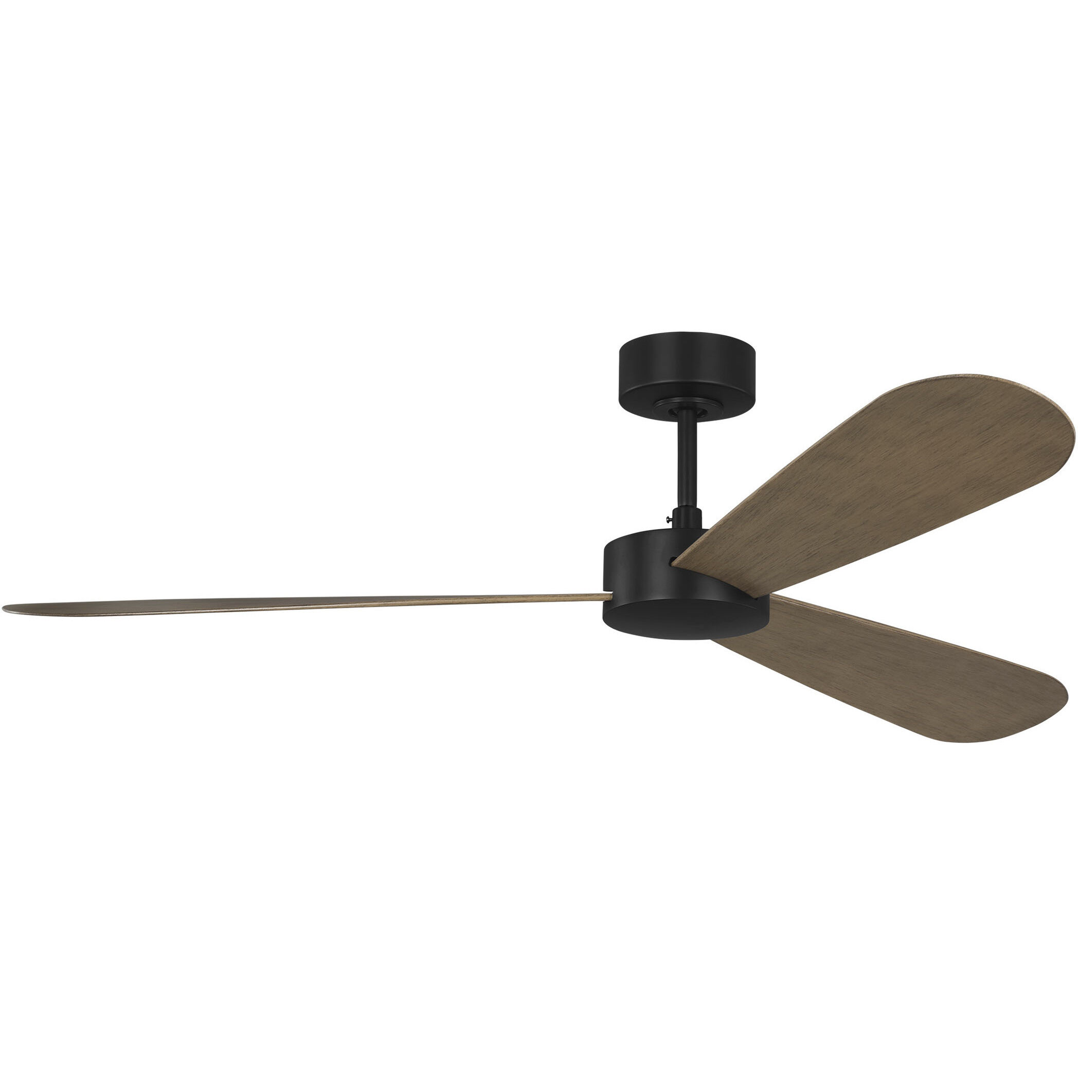 Paddle 52 inch Midnight Black with Oak ABS Blades Indoor/Outdoor Smart Ceiling Fan