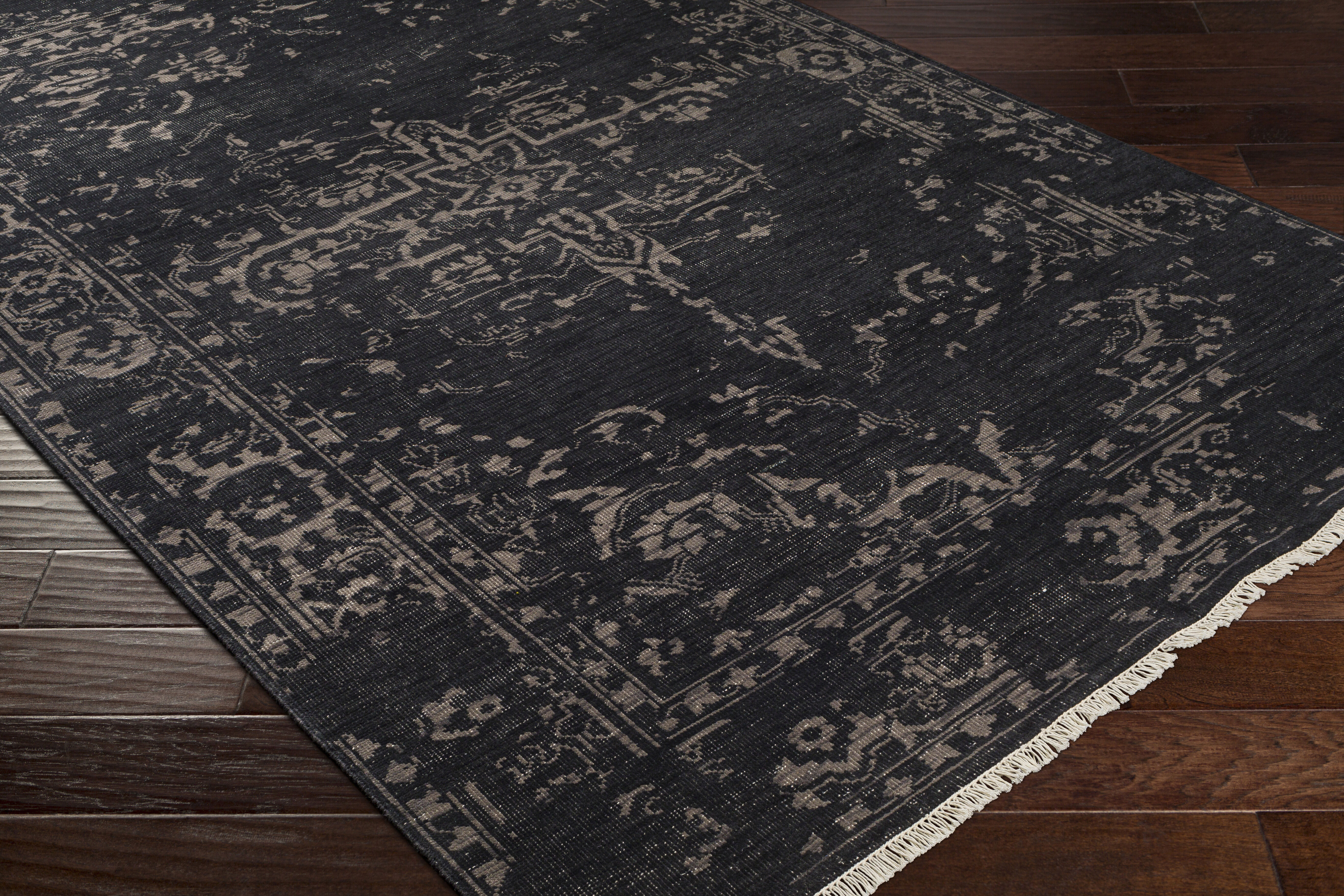 Festival 132 X 96 inch Black Rug in 8 x 11, Rectangle