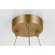 Drew & Jonathan Colt 1 Light 25.6 inch Satin Brass Chandelier Ceiling Light