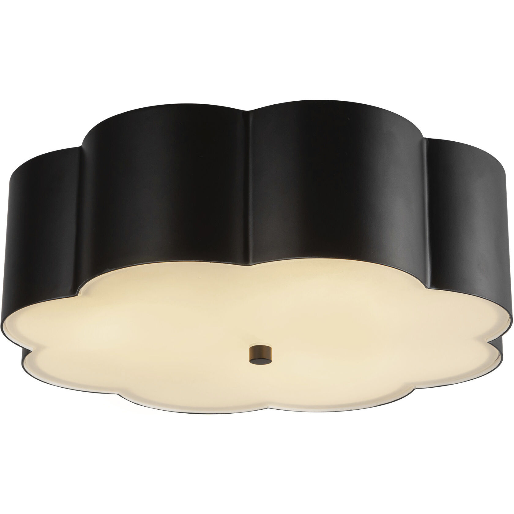 Alora Mood Blossom 3 Light 14.13 inch Matte Black Flush Mount Ceiling Light