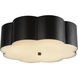 Alora Mood Blossom 3 Light 14.13 inch Matte Black Flush Mount Ceiling Light