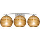 Jilly 3 Light 25 inch Satin Nickel Vanity Light Wall Light