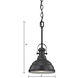 Blakesley 1 Light 8 inch Oil Rubbed Bronze Pendant Ceiling Light