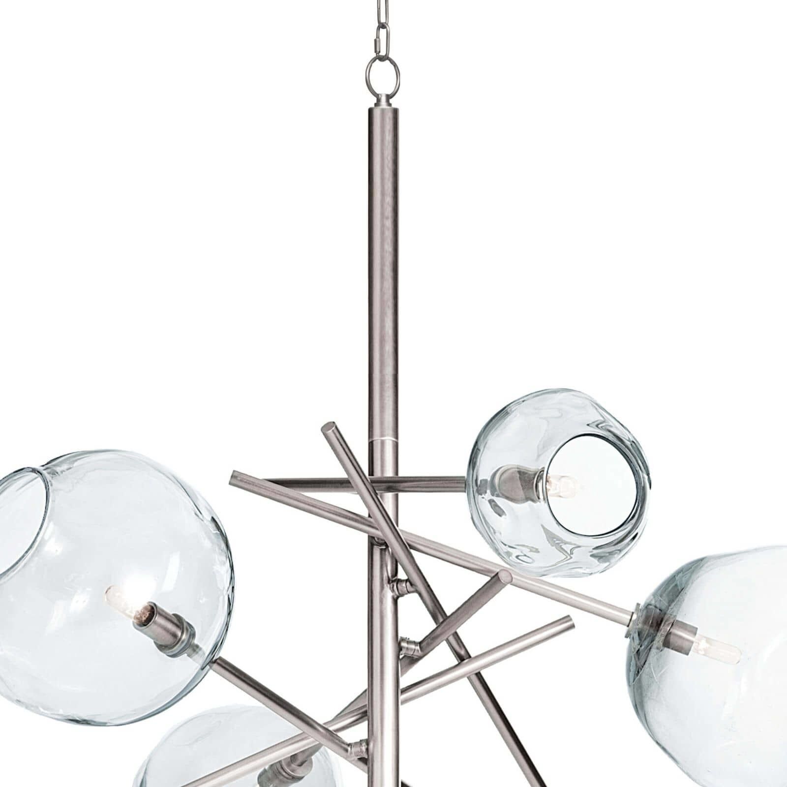 Molten 6 Light 43.5 inch Polished Nickel Chandelier Ceiling Light