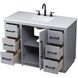 Chase 48 X 34 inch Grey Bathroom Vanity Cabinet
