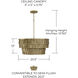 Arden 4 Light 20.5 inch Ancestral Gold Pendant Ceiling Light