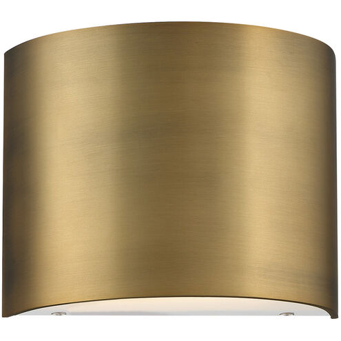 Pocket LED 7 inch Aged Brass Bath Vanity & Wall Light, dweLED