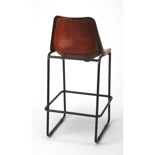 Butler Loft Myles Leather 42 inch Brown Leather Barstool