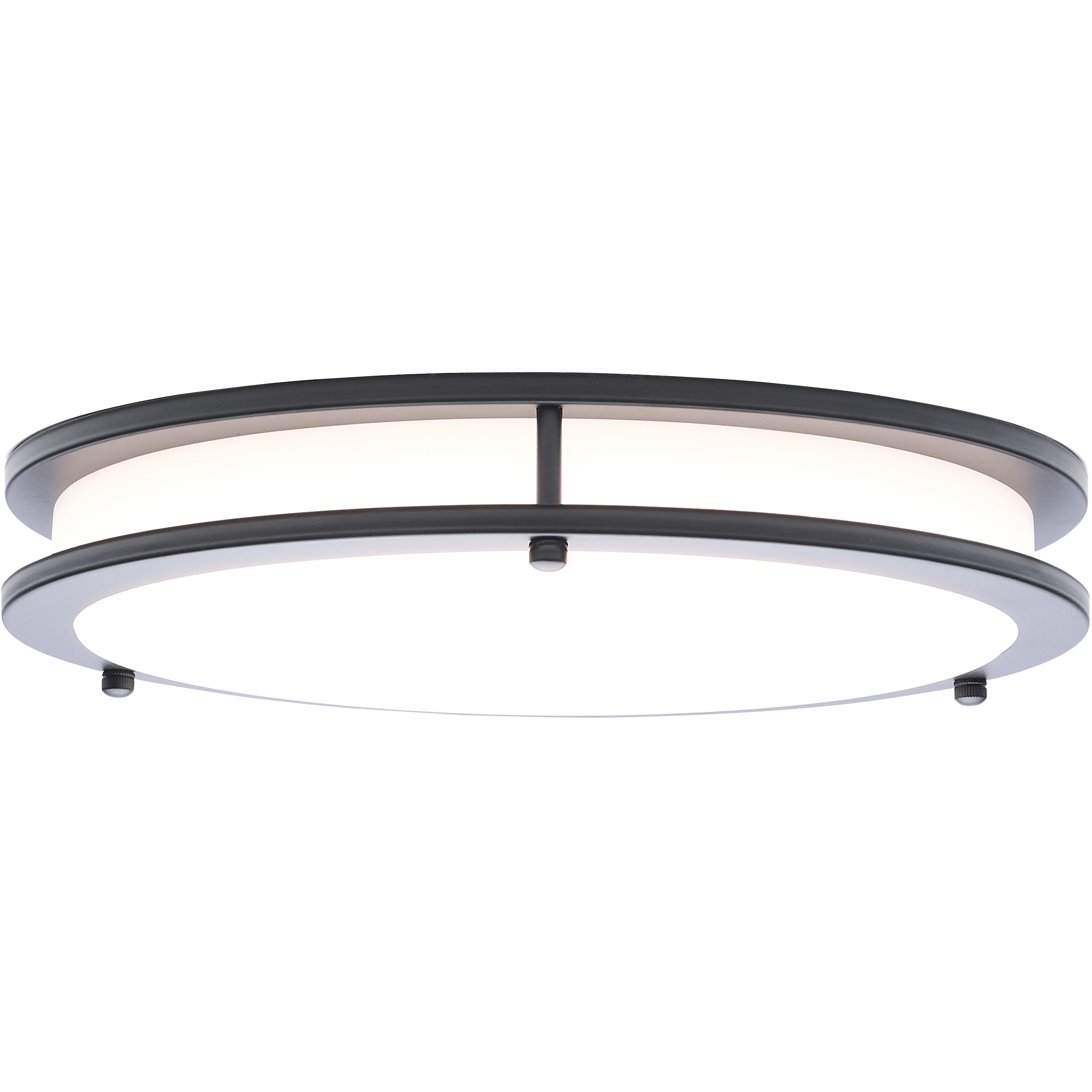 Glamour LED 12.99 inch Black Flush Mount Ceiling Light