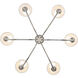 Yep Cambria 6 Light 33.25 inch Polished Nickel Chandelier Ceiling Light