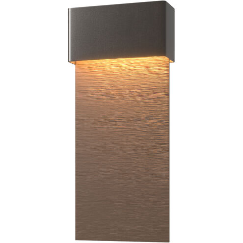 Stratum LED 21.8 inch Coastal Oil Rubbed Bronze and Coastal Bronze Outdoor Sconce in Coastal Oil Rubbed Bronze/Coastal Bronze, Large