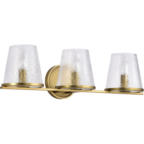 Valentine 24 inch Vintage Brass Vanity Wall Light