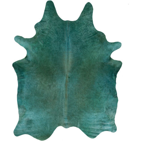 Leland 84 X 84 inch Dark Green Rugs, Hair On Hide