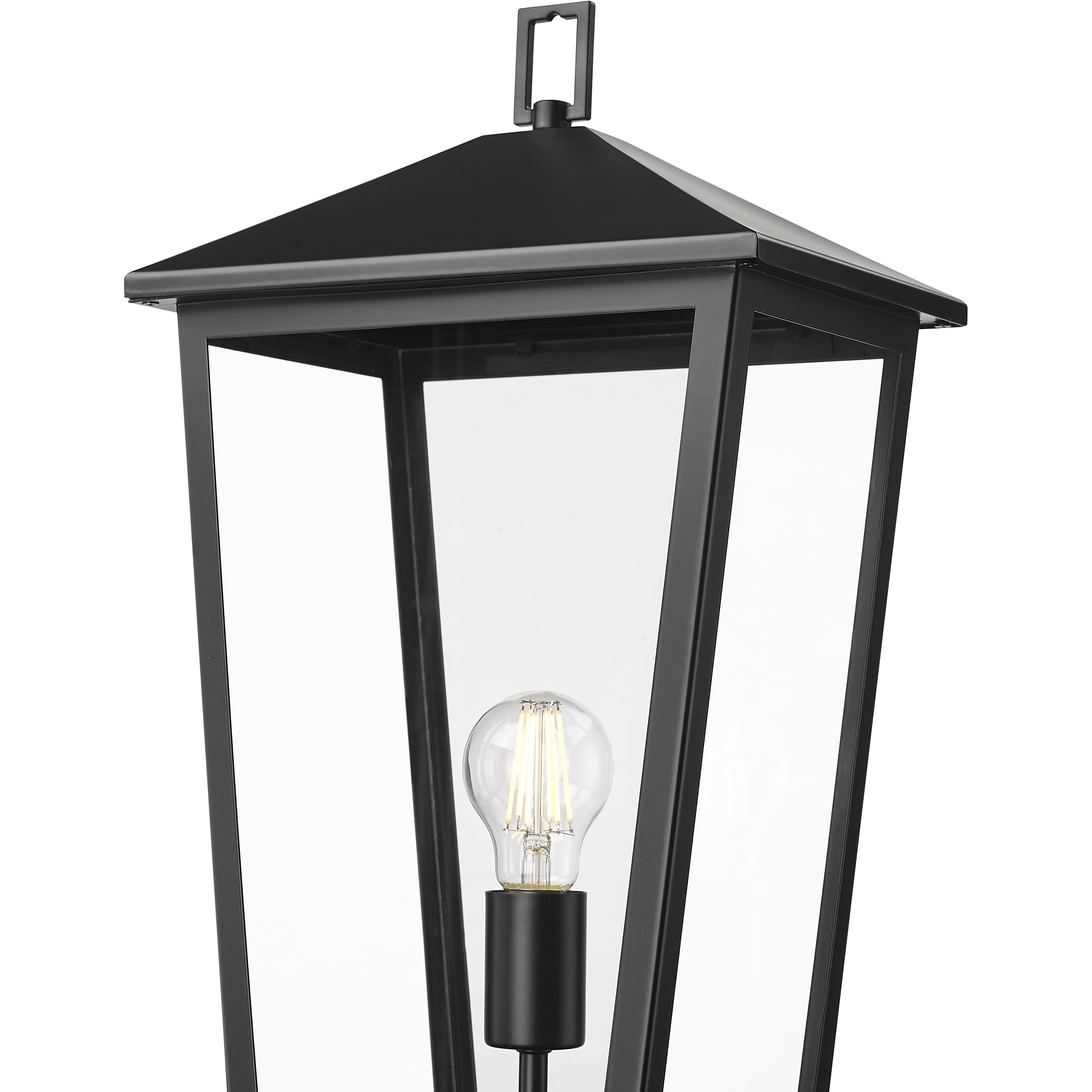 Munger 1 Light 23 inch Powder Coated Black Outdoor Post Lantern